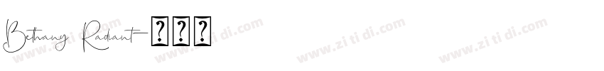Bethany Radiant字体转换